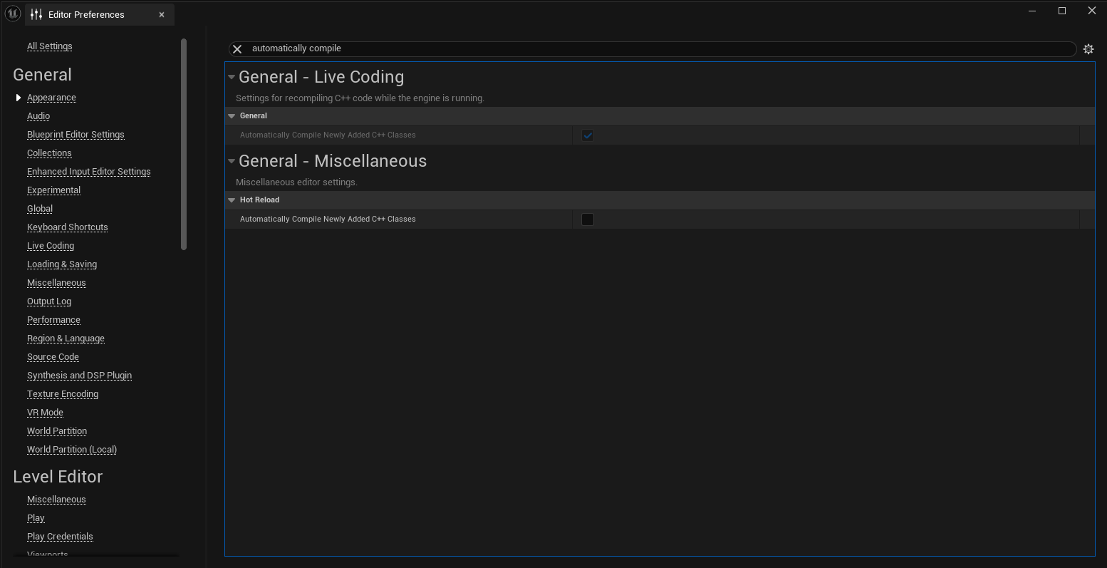 Disable Automatic Compilation of New Classes