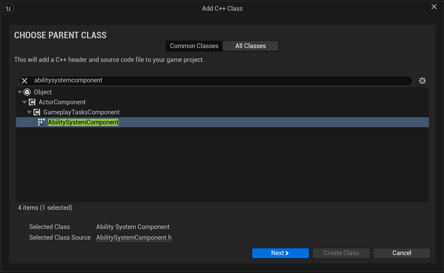 AbilitySystemComponentSearch